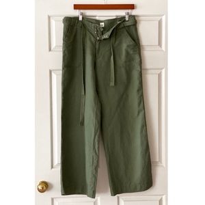 GAP Wide Leg Khaki Linen Pants
